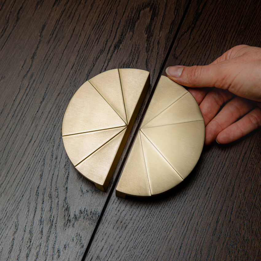 Poignée de meuble Arceau en Laiton massif