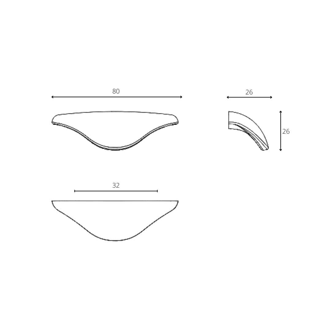 Poignée de meuble Bianca en bois