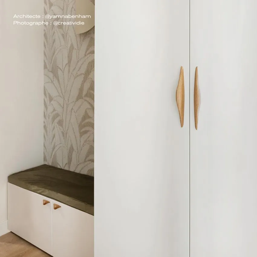 Poignée de meuble Bianca en bois Poignée de meuble Bianca en bois