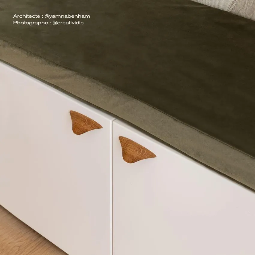 Poignée de meuble Bianca en bois Poignée de meuble Bianca en bois