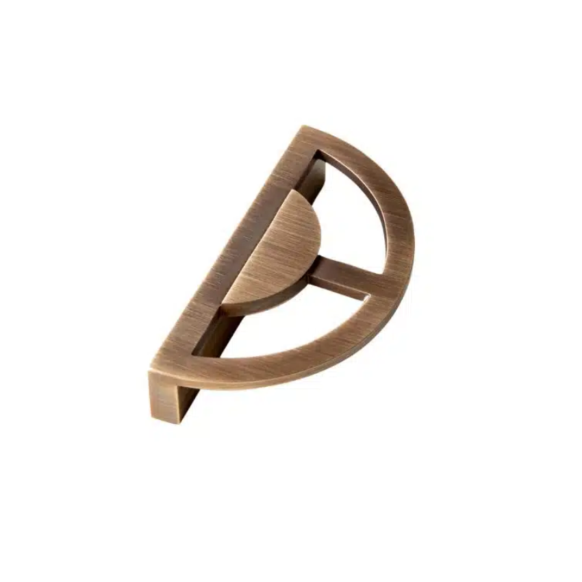 Poignée de meuble Demi-lune Laiton massif