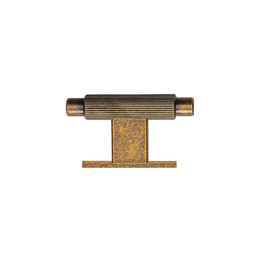 Bouton de meuble Grenade T avec plaque