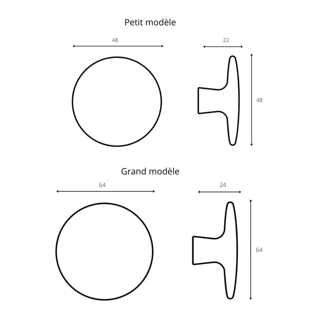 Bouton de meuble Boécia en Bois