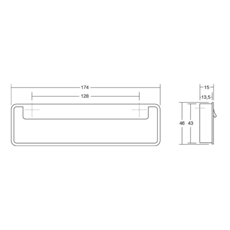 Schéma poignée de meuble cadix