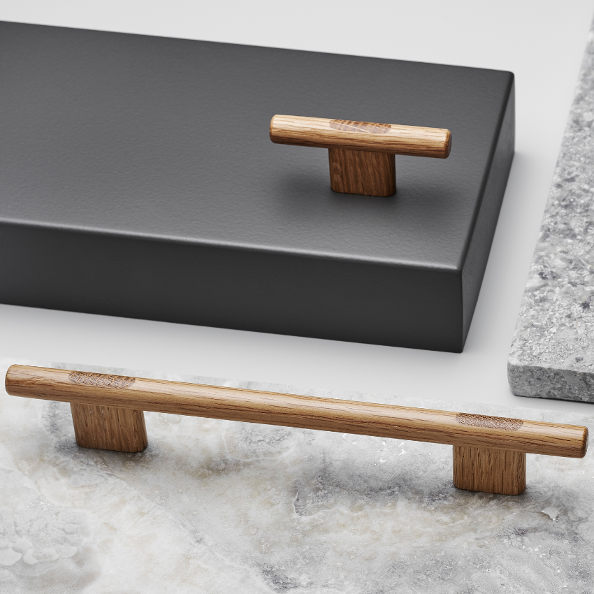 Bouton de meuble Lisbonne Chêne verni