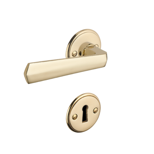 Paire de Poignées de Portes Jimmy Laiton Pair of Jimmy Brass Door Handles