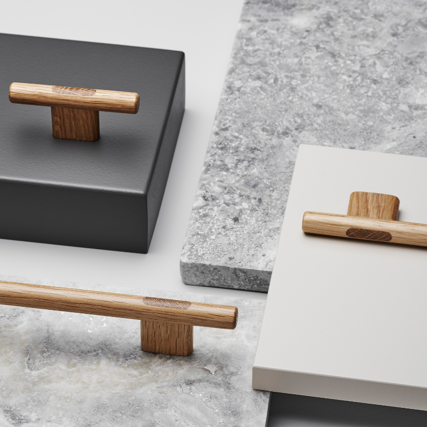 Bouton de meuble Lisbonne Chêne verni