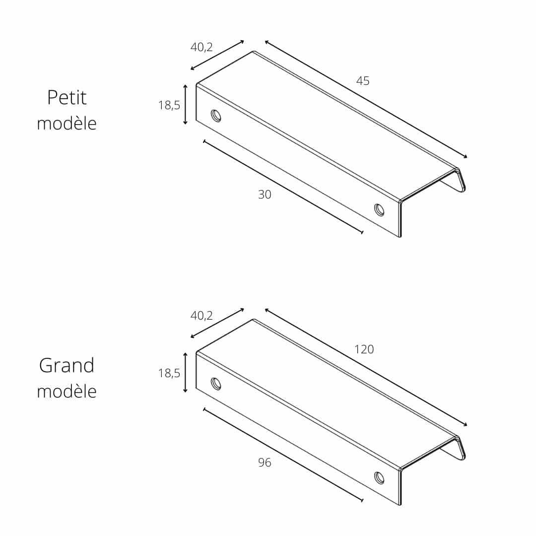 Poignée de tranche Amsterdam Laiton Poli