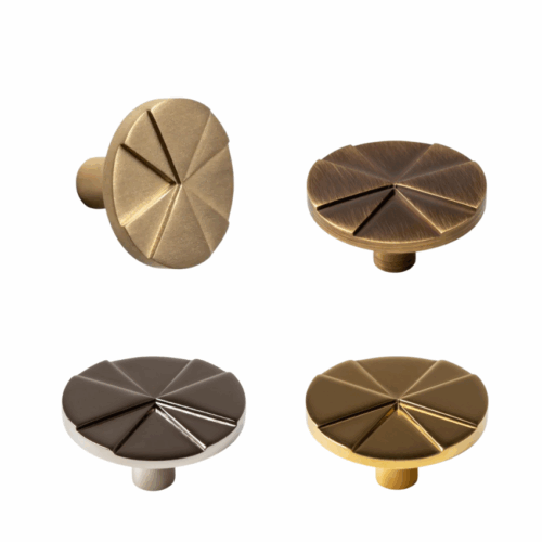 Bouton de meuble Petite Lune Laiton massif