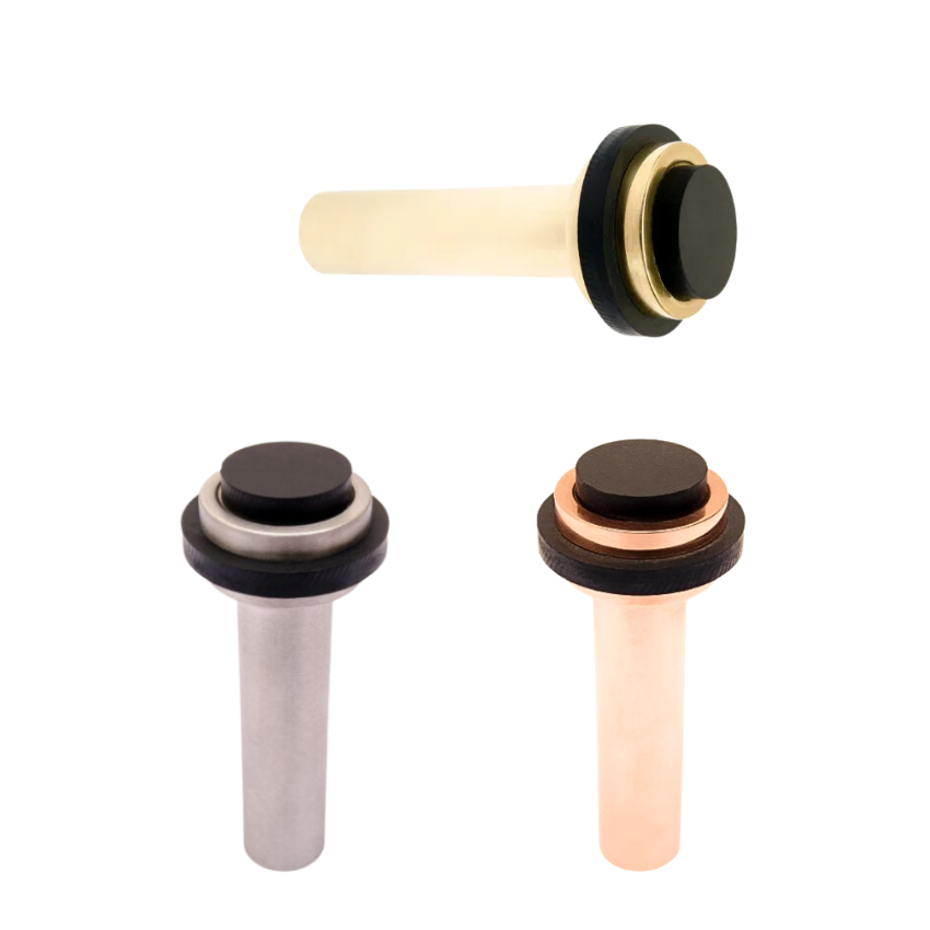 Butée de porte 90 mm Butoir au sol ou mural Laiton