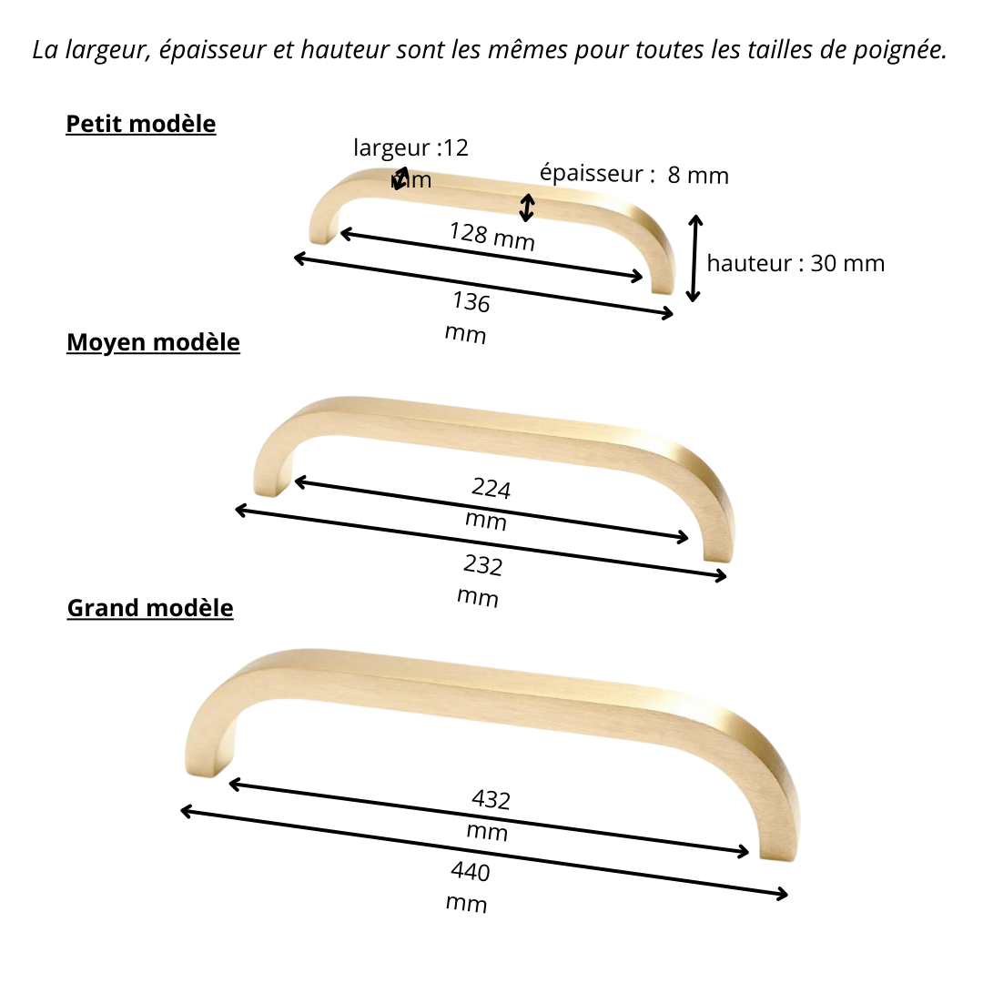 Poignée de meuble Ariane Laiton