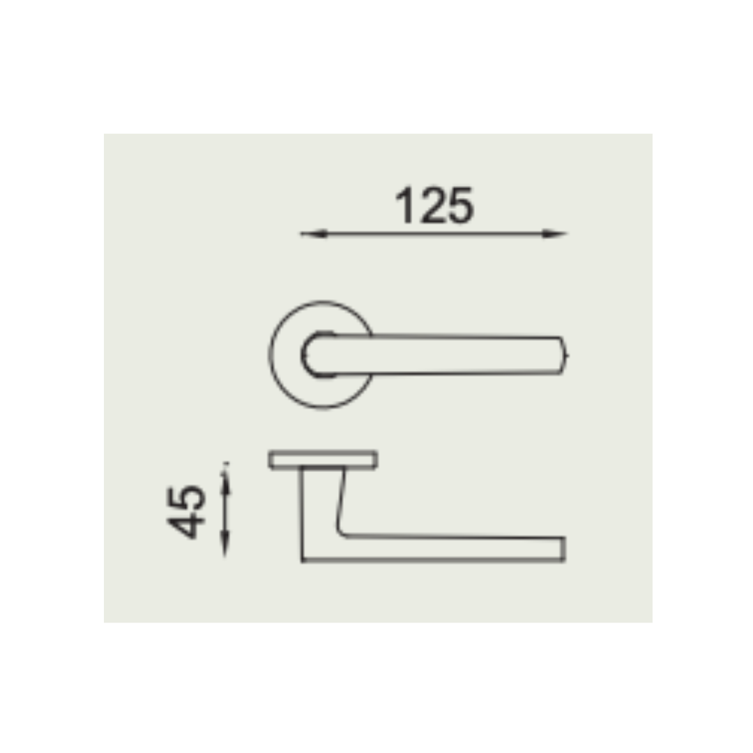 Paire de Poignées de Portes Turin