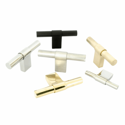 Bouton de meuble T Anna Laiton 12 mm