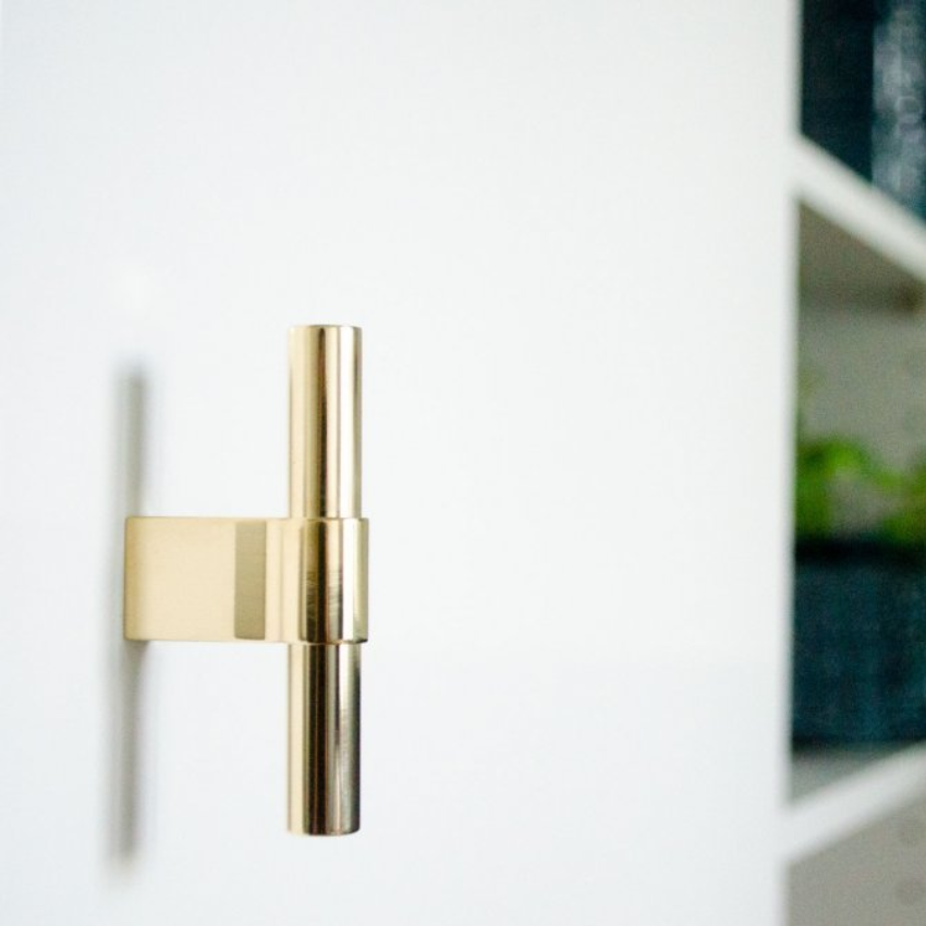 Bouton de meuble T Anna Laiton 12 mm