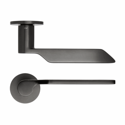Paire de Poignées de Portes Varratta M. Rosaces rondes Pair of Varratta M. Round Rosette Door Handles