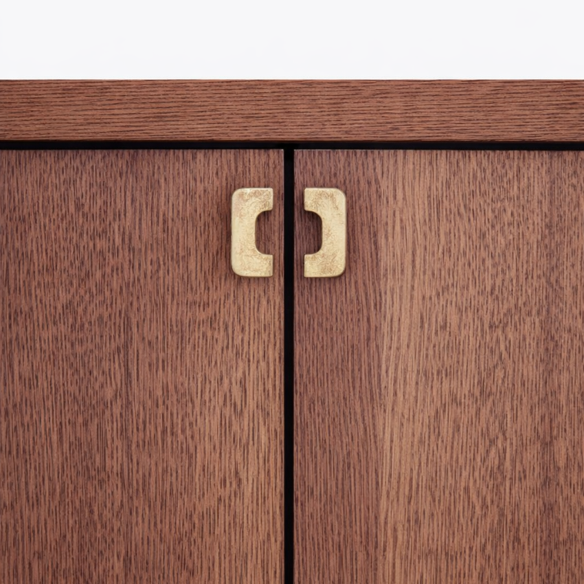 Paire de boutons de meuble Raspail Intra Laiton massif