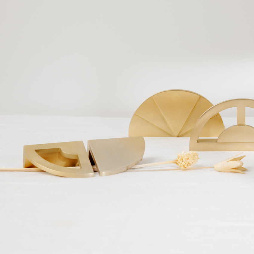 Poignée de meuble Lyra Laiton massif