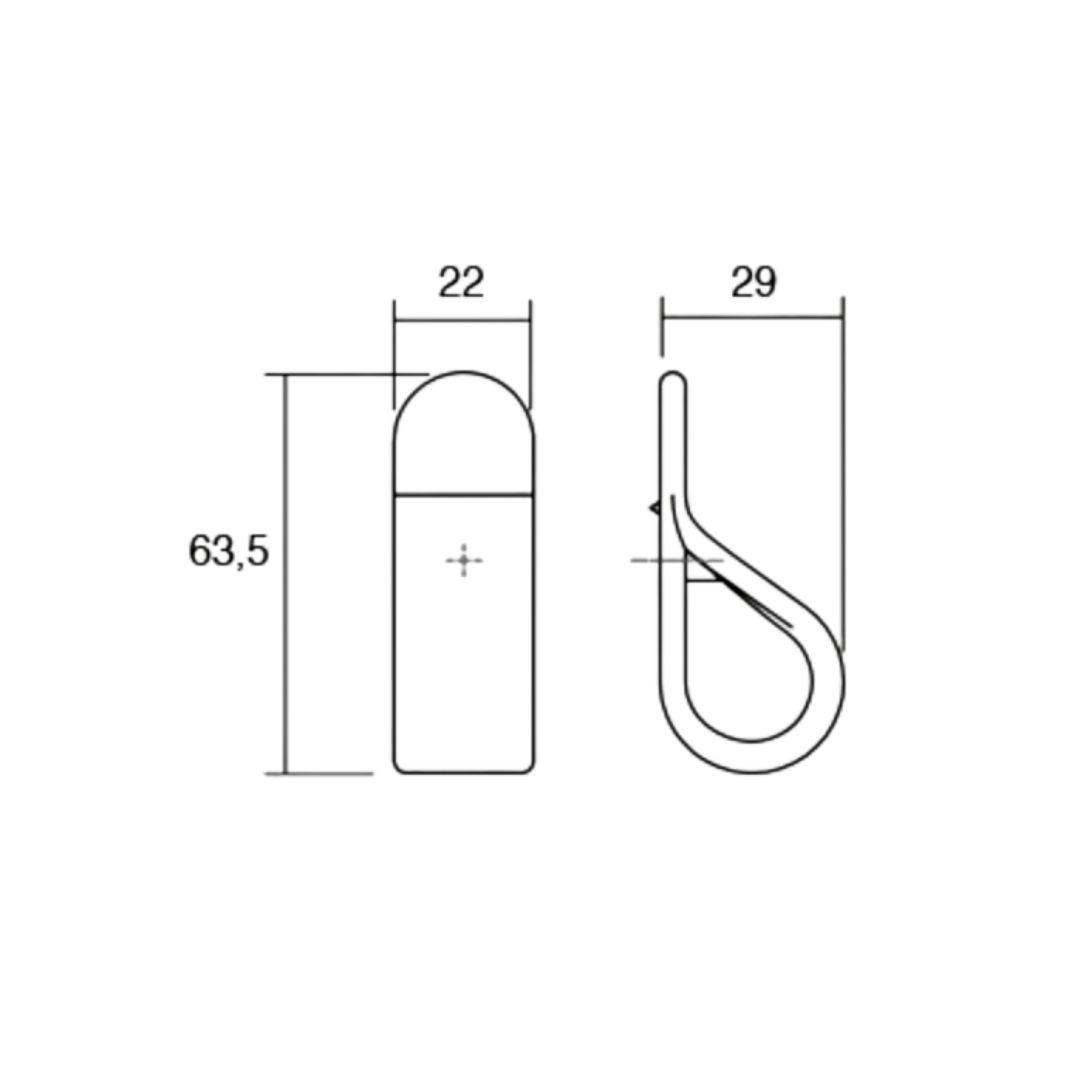 Bouton de meuble Cabrera Boucle