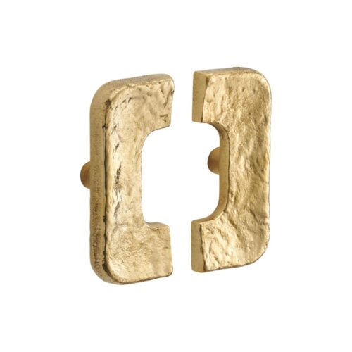 Paire de boutons de meuble Raspail Intra Laiton massif Pair of Raspail Intra furniture knobs Solid brass