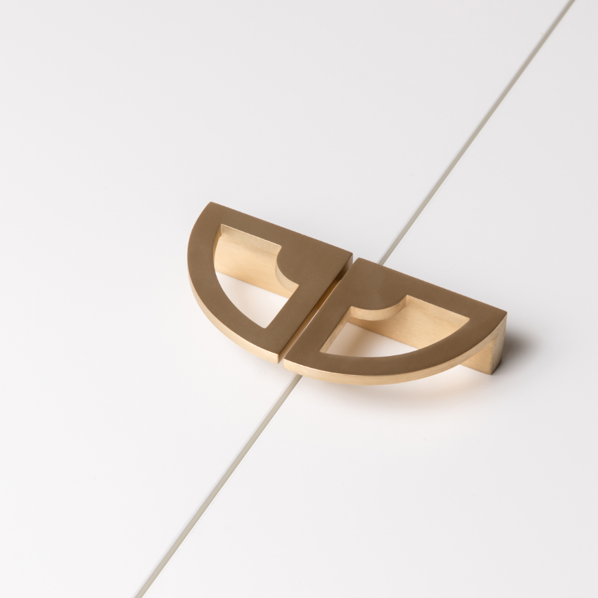 Poignée de meuble Lyra Laiton massif