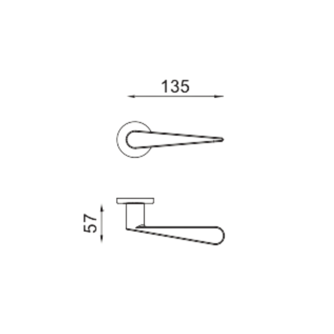 Paire de Poignées de Portes Arcore