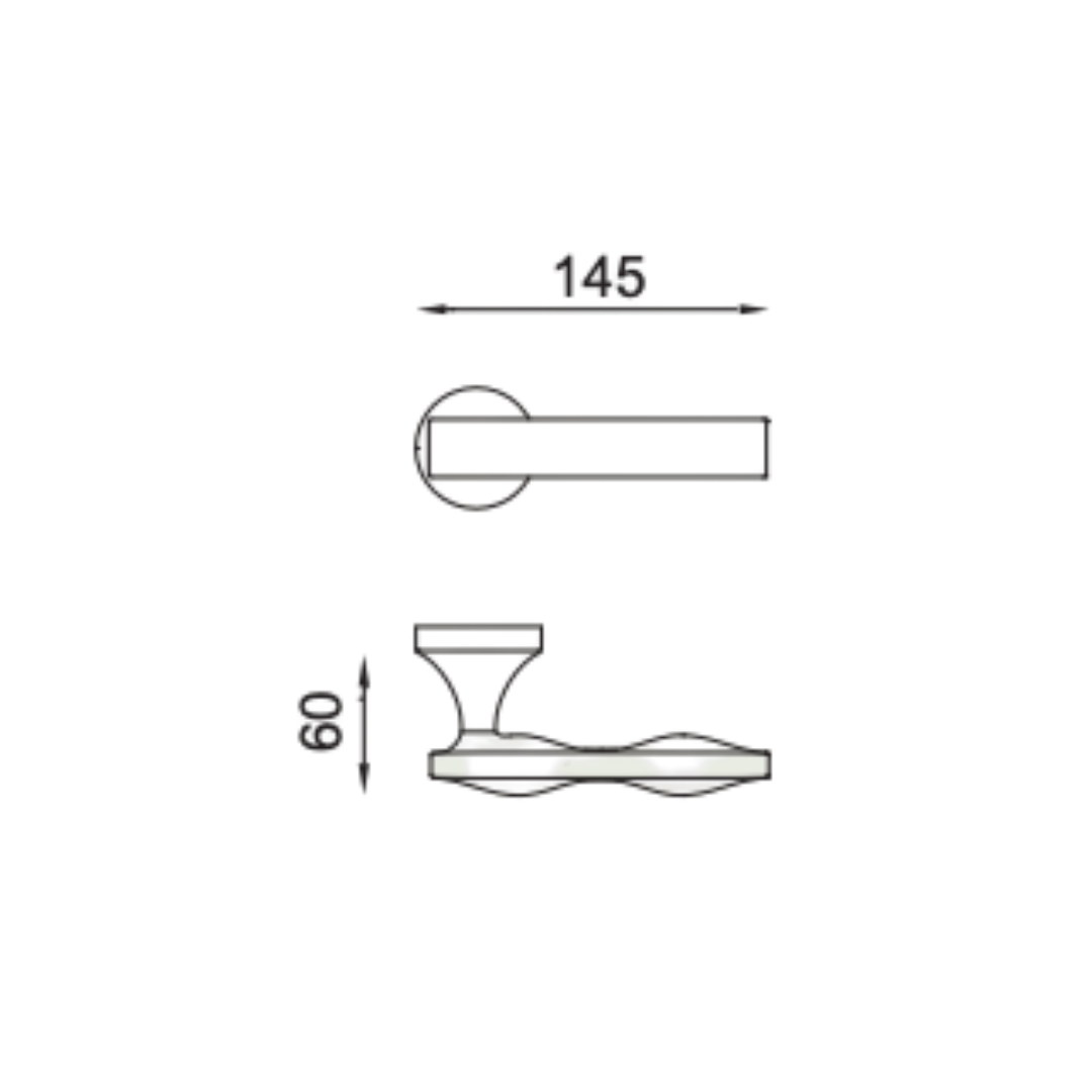 Paire de Poignées de Portes Bollate