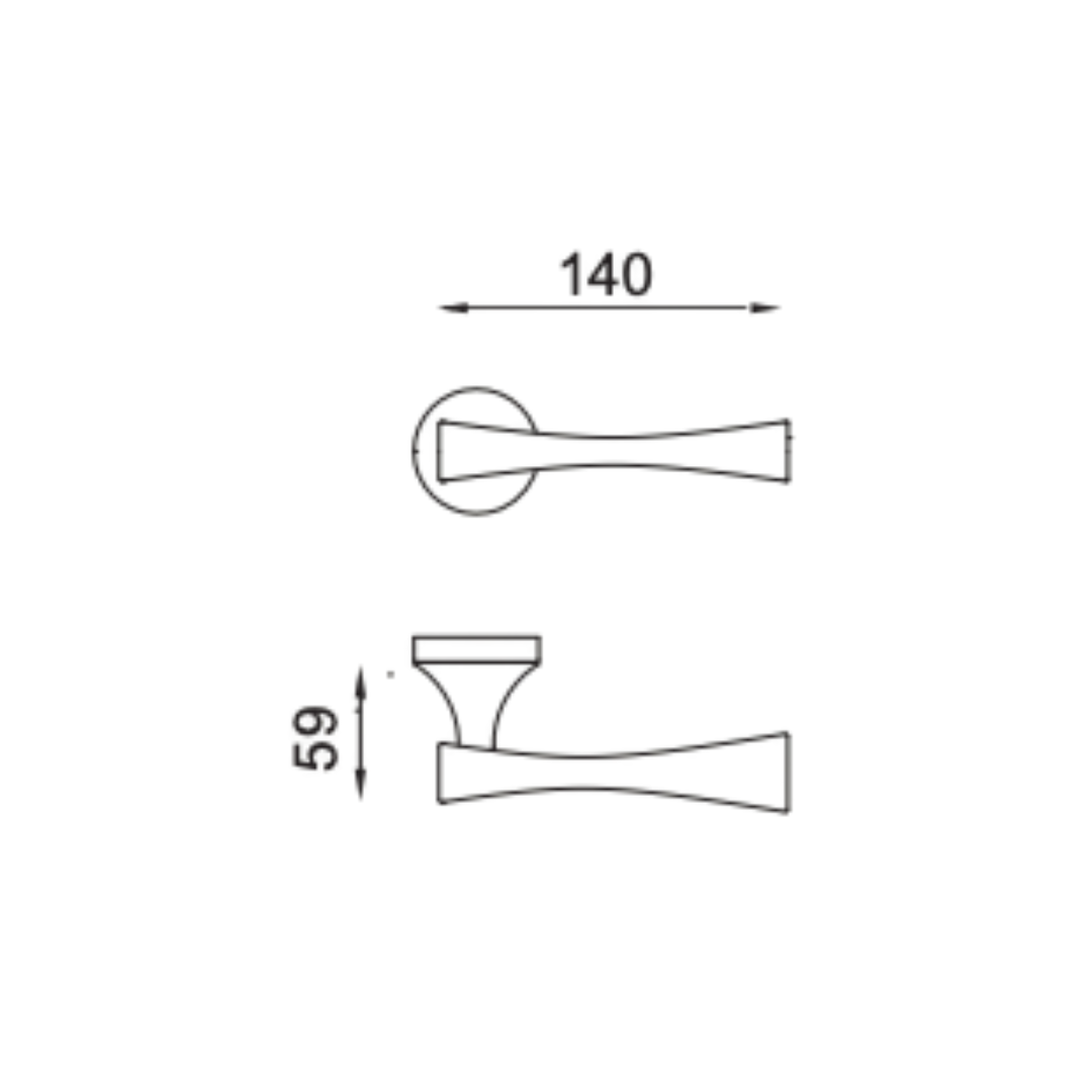 Paire de Poignées de Portes Bresso