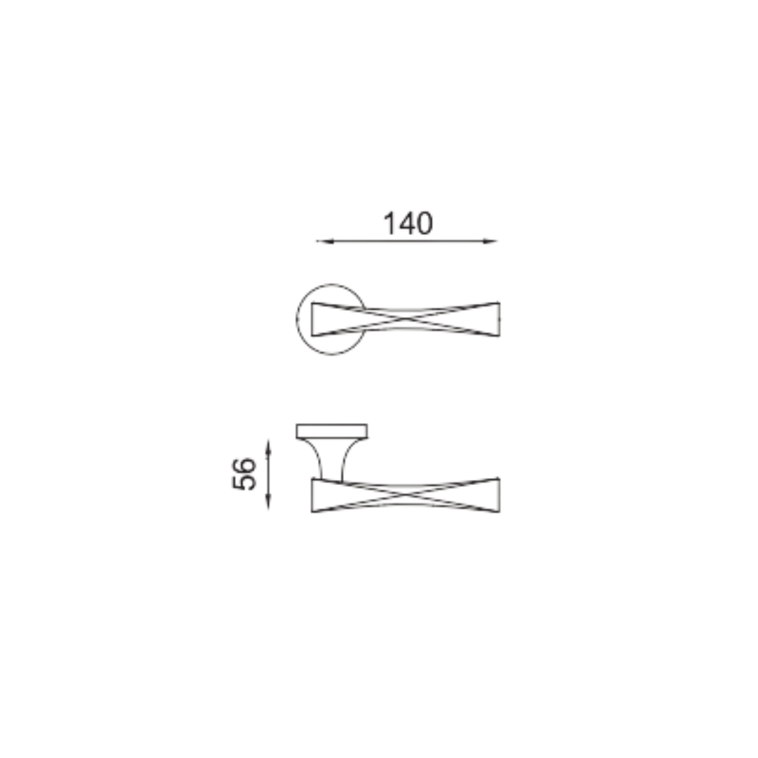 Paire de Poignées de Portes Budoni