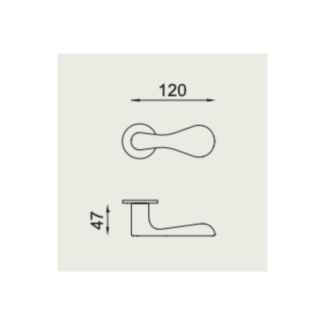 Paire de Poignées de Portes C. Zucchi