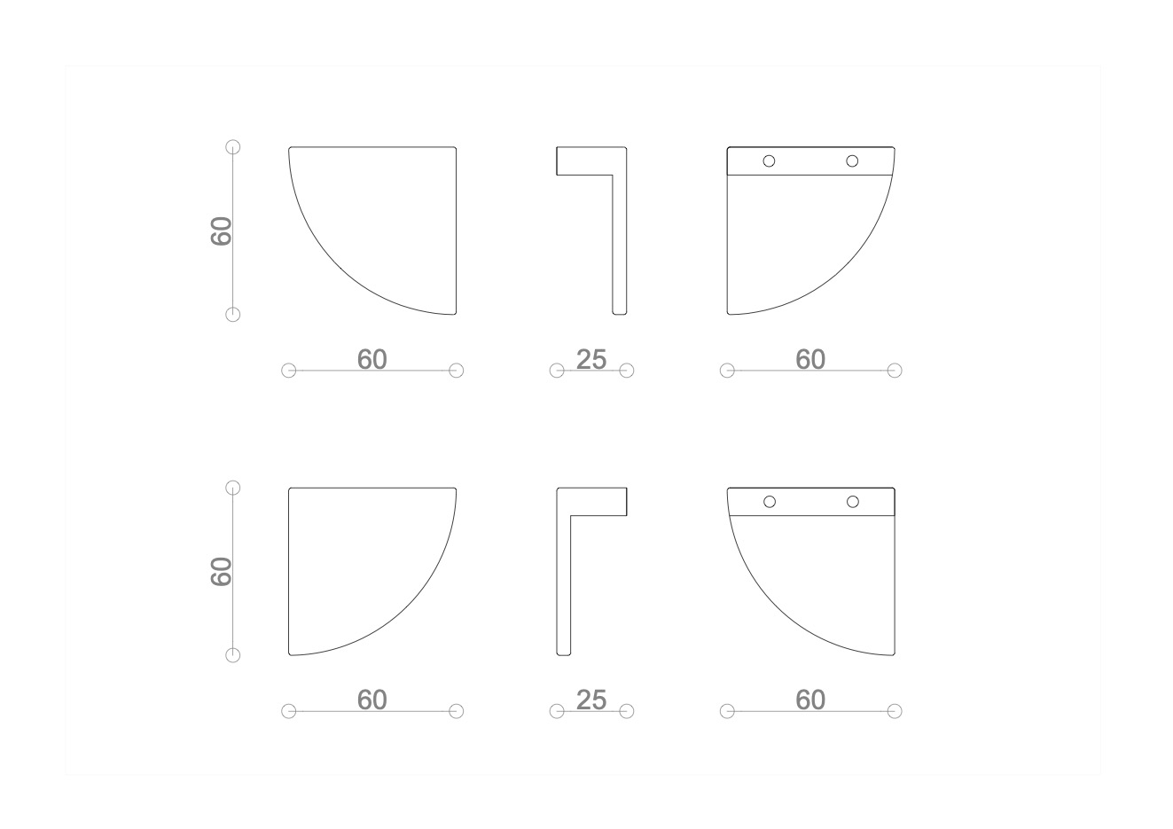 Poignée de meuble Coma Laiton massif