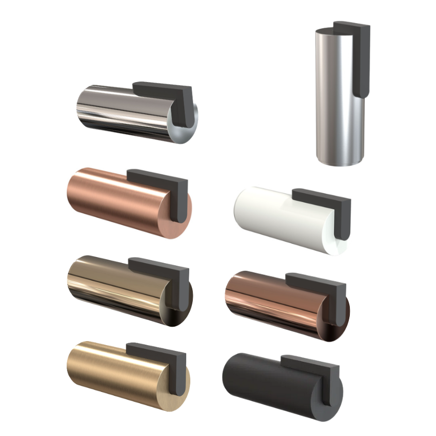 Butée de porte Sophia 75mm Butoir mural ou au sol Laiton