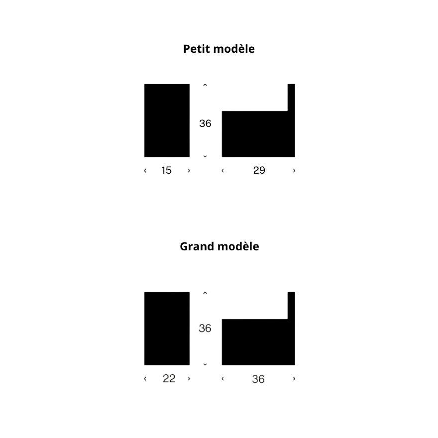Lot de 2 Patères murales Louis