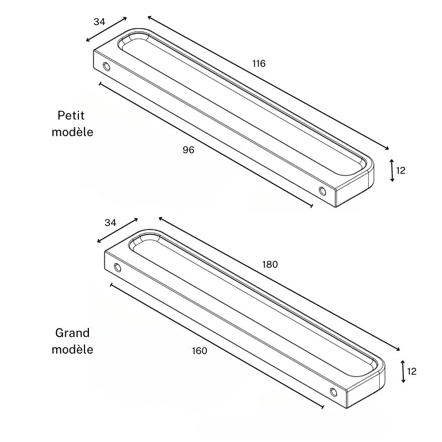 Poignée de meuble Breda Chêne noir