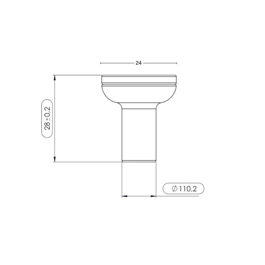 Bouton de meuble Fayence Bois et Zinc