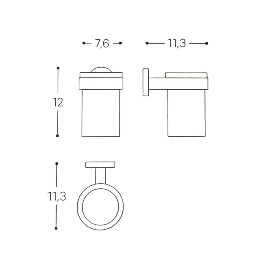 Porte brosse à dents mural Elvio