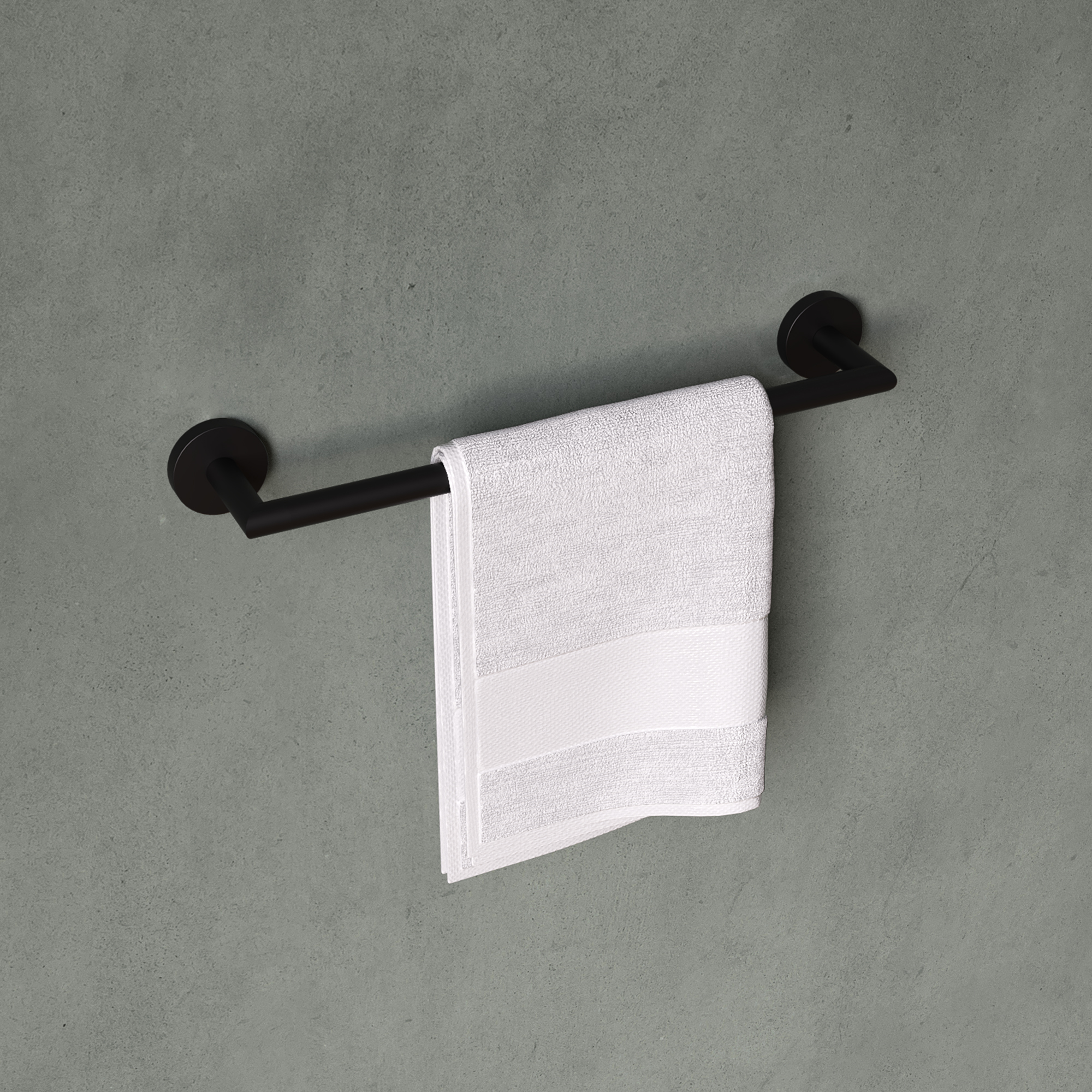 Porte-serviette Elvio Noir mat