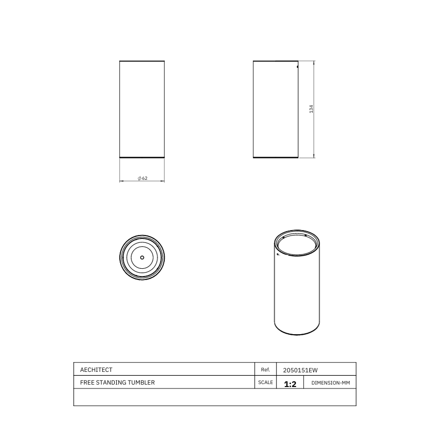 Porte-brosse à dents à poser Erin Chrome brillant