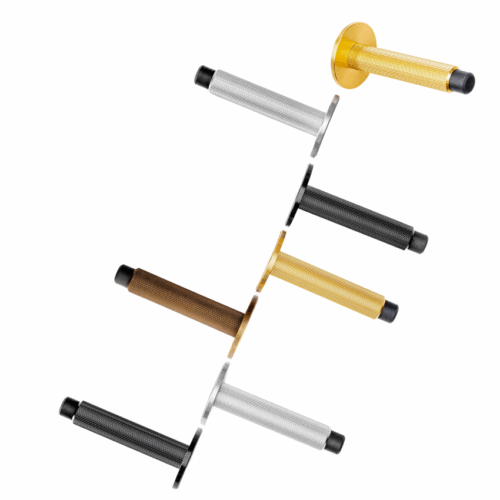 Butée de porte murale Gael Adhésive ou à vis Aluminium Butée de porte murale Gael Adhésive ou à vis Aluminium