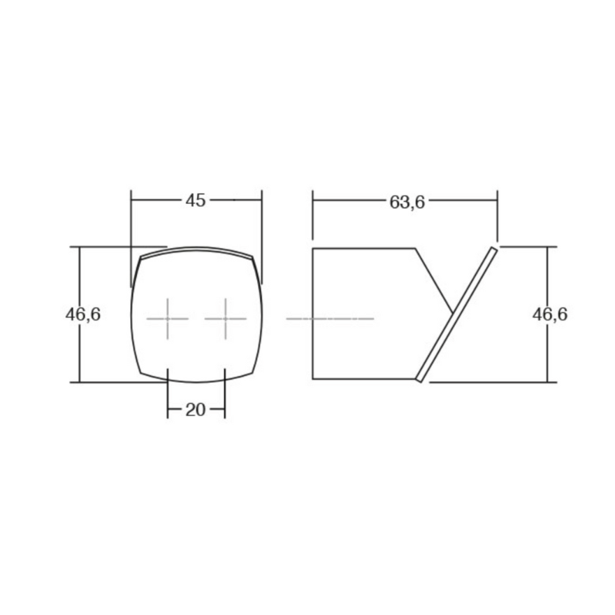 Patère murale Giana noir et bois