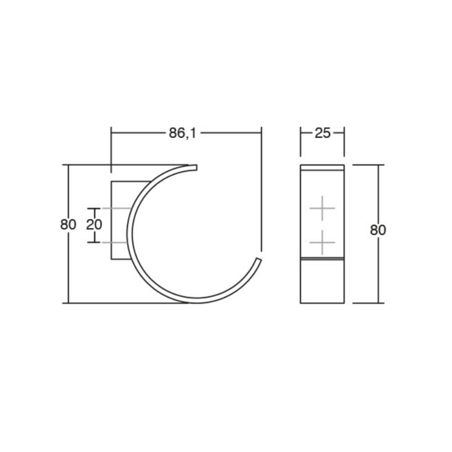 Patère murale Glory