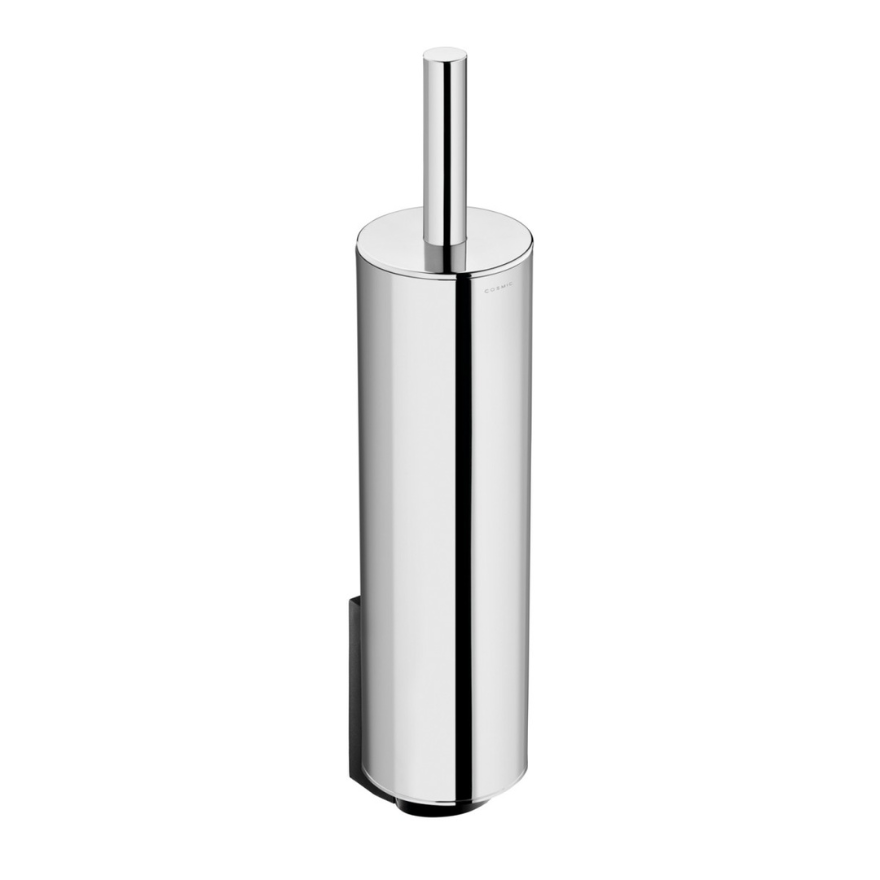Porte-balayette sol/mur Erin Chrome brillant