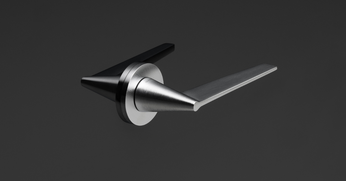 Lot De 6 Poignées De Porte Intérieures Levier Tournant - Chrome Satiné, Aluminium, Réversible