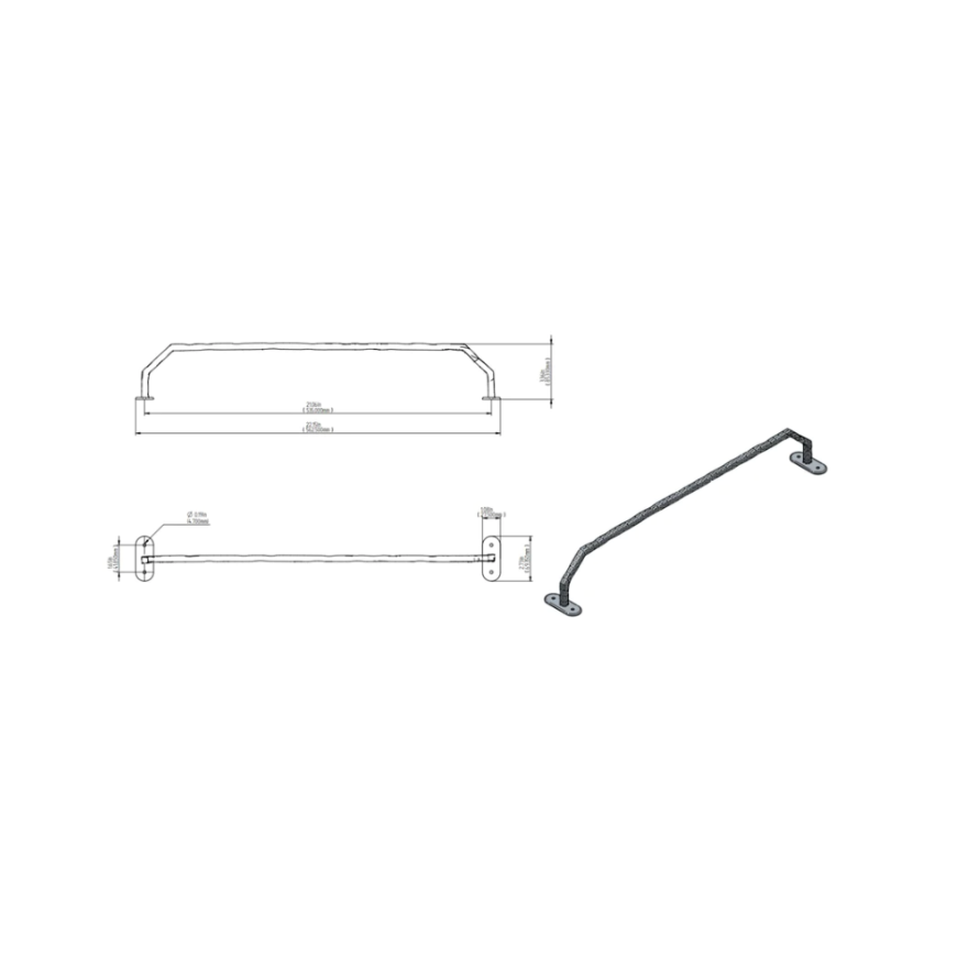 Porte-serviette Gaidic Laiton