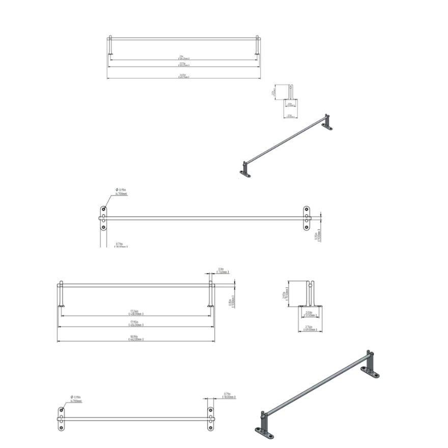 Porte-serviette Garo Laiton