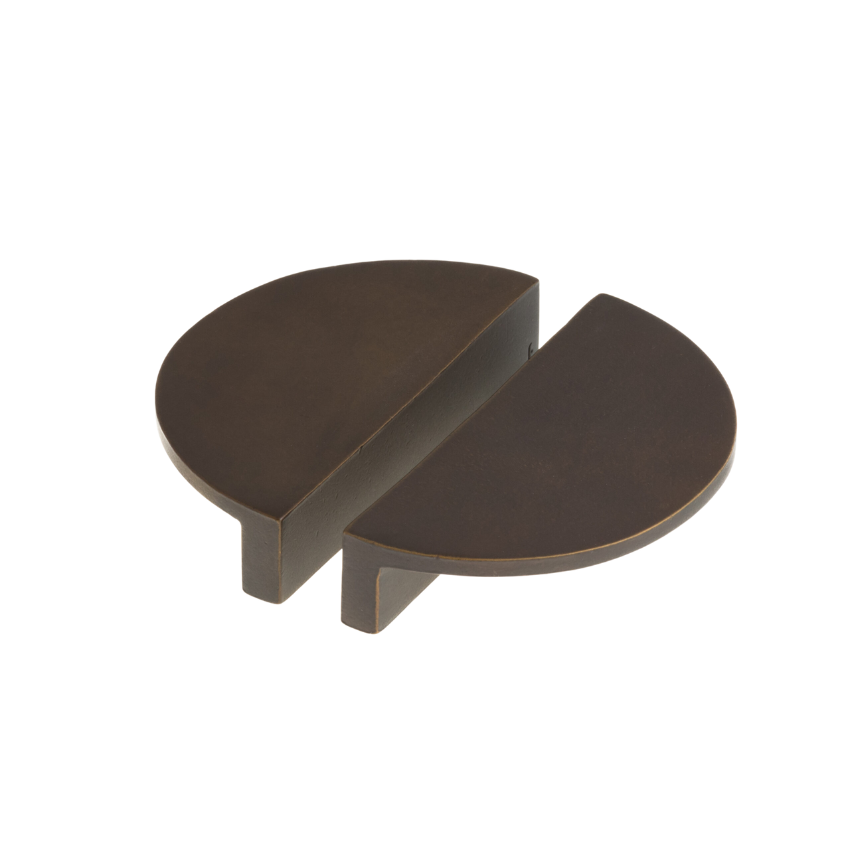 Poignée de meuble Demi-lune Virge Laiton massif