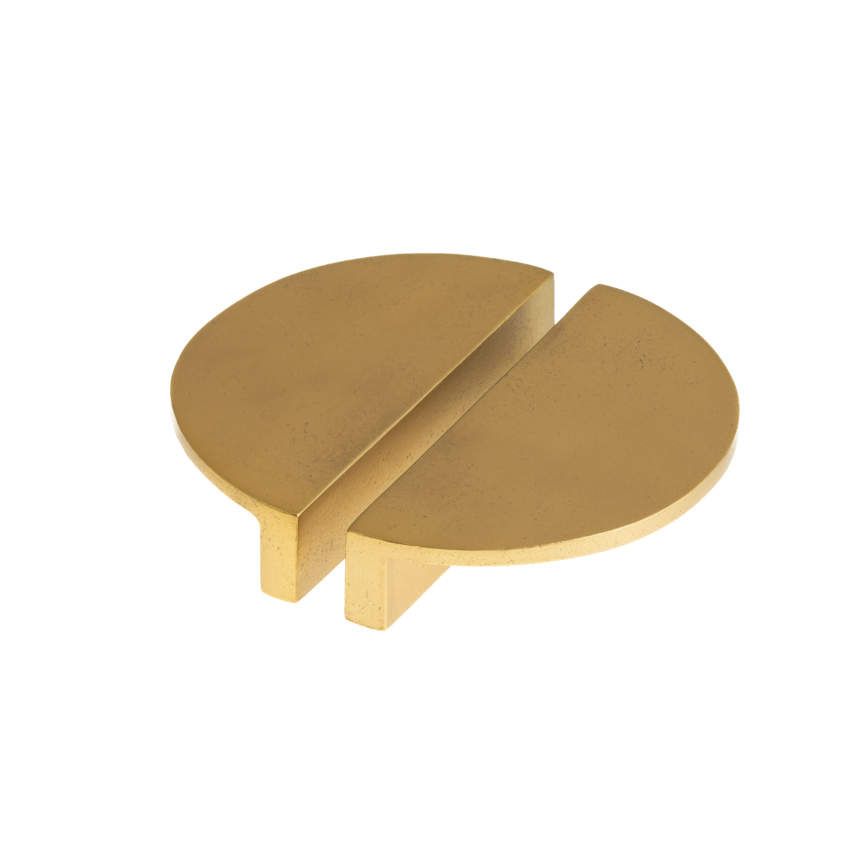 Poignée de meuble Demi-lune Virge Laiton massif