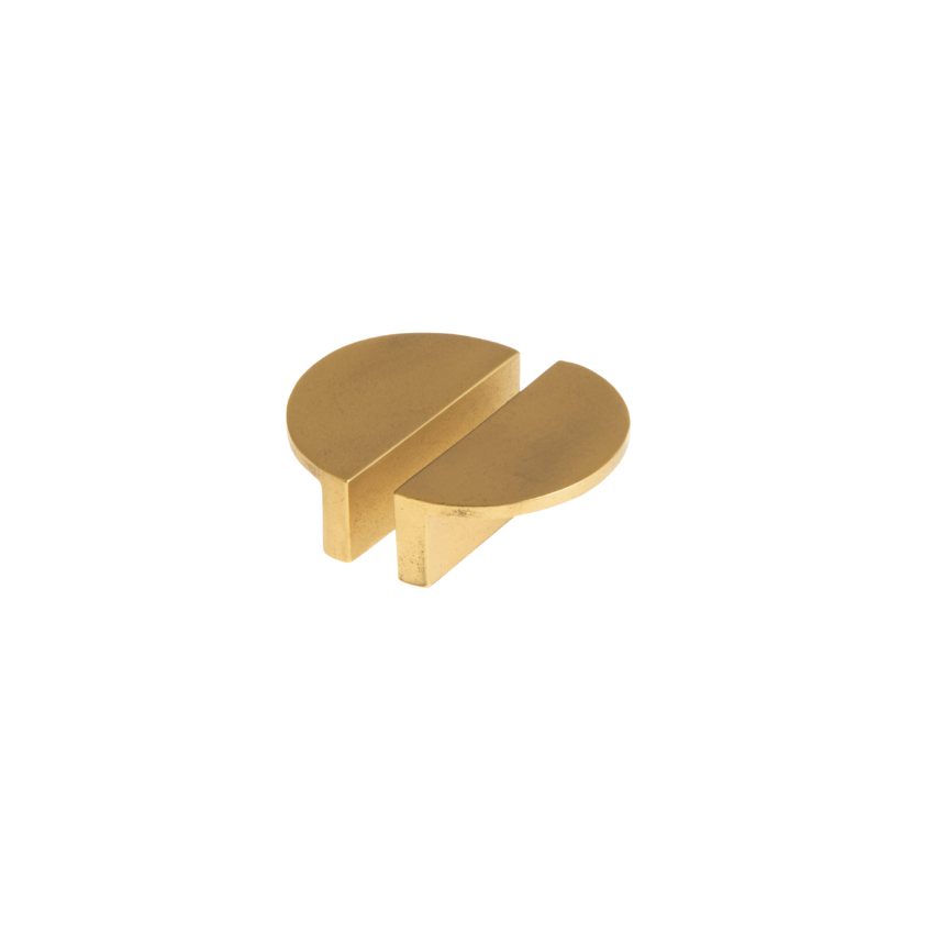 Poignée de meuble Demi-lune Virge Laiton massif