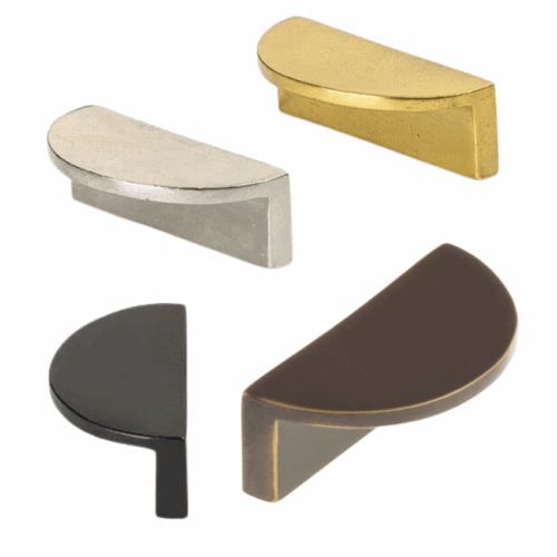 Poignée de meuble Demi-lune Virge Laiton massif