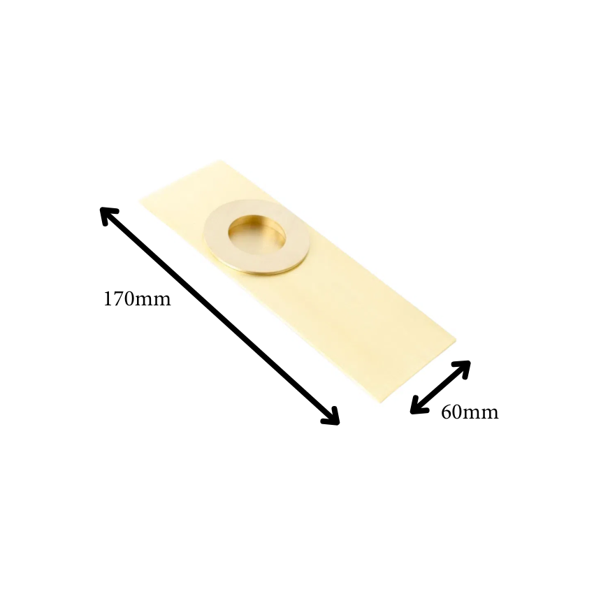 Poignée encastrée Ikie sur plaque