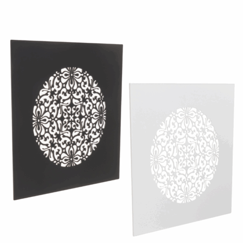 Grille d'aération carrée Flora fixation magnétique 160x160mm Grille d'aération carrée Flora fixation magnétique 160x160mm